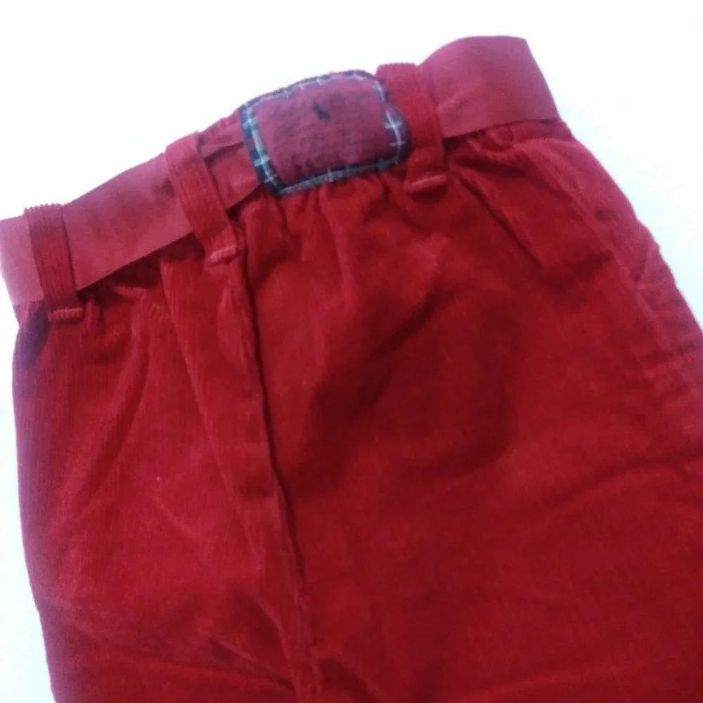Ralph Lauren Girls Red Corduroy Pants